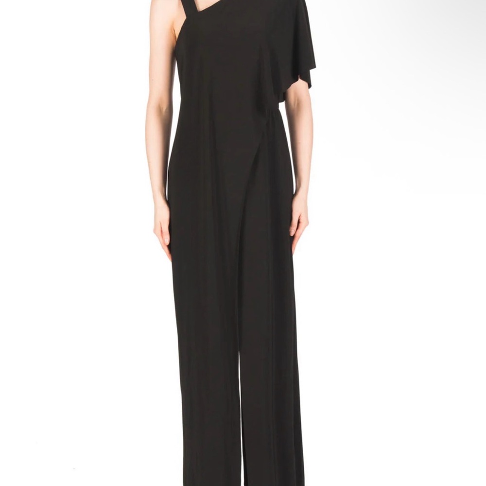 Joseph Ribkoff Black Asymmetrical Jumpsuit